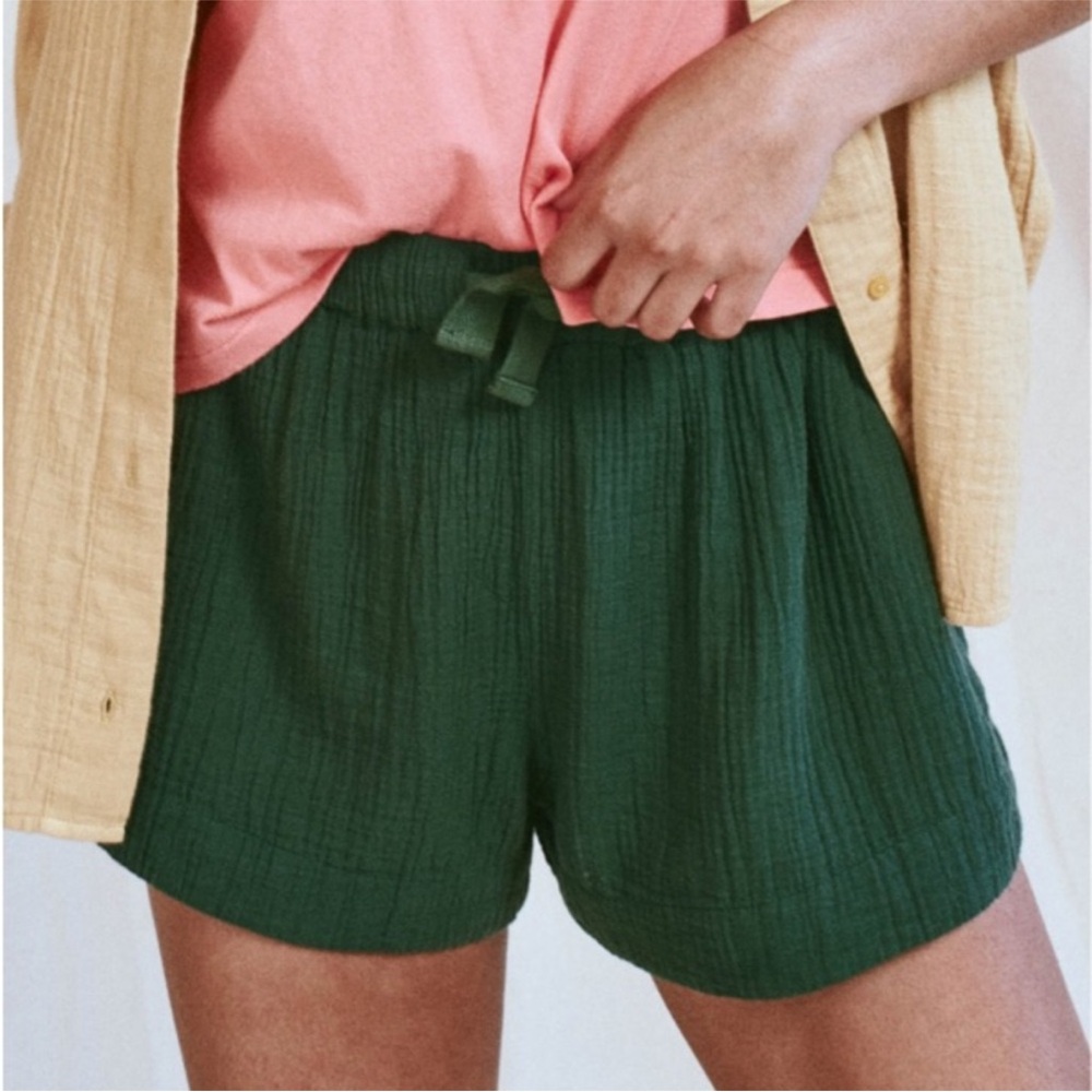 The Great Gauze Shorts in Forest Green